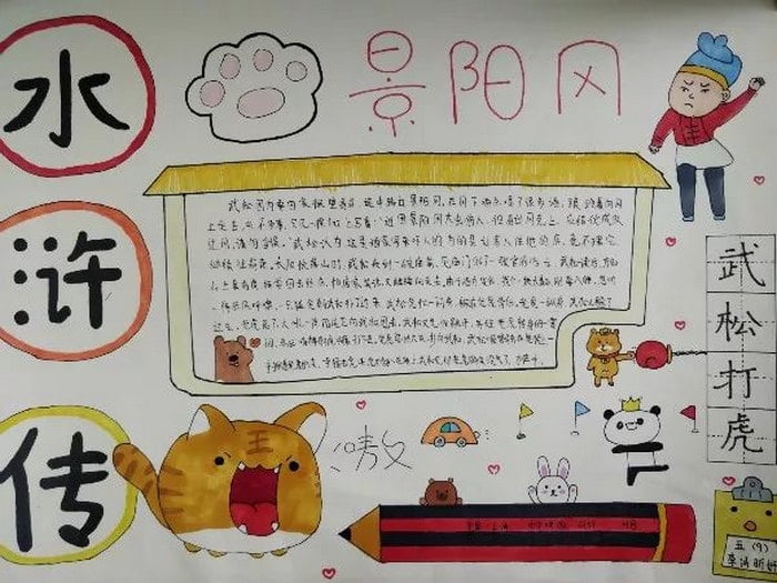 水浒传手抄报图片精美