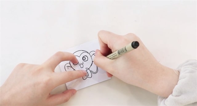 小猴子书签的制作方法