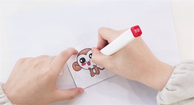 小猴子书签的制作方法