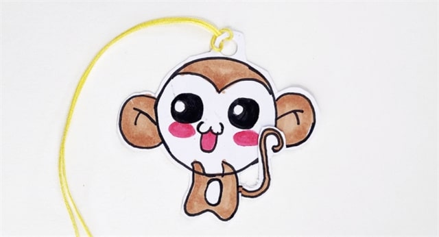 小猴子书签的制作方法