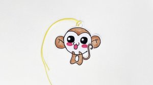 小猴子书签的制作方法