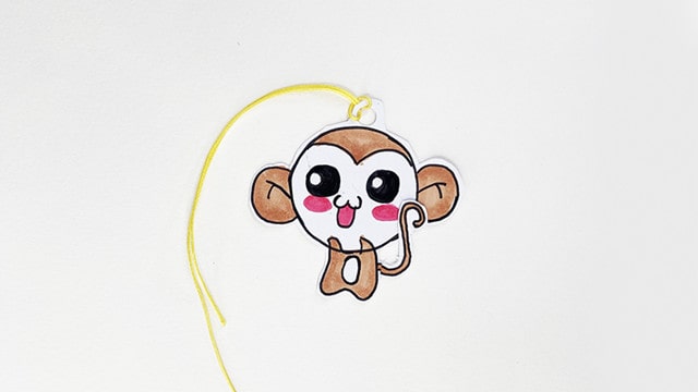 小猴子书签的制作方法