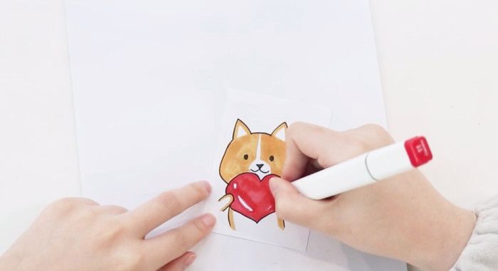 小狗书签的制作方法