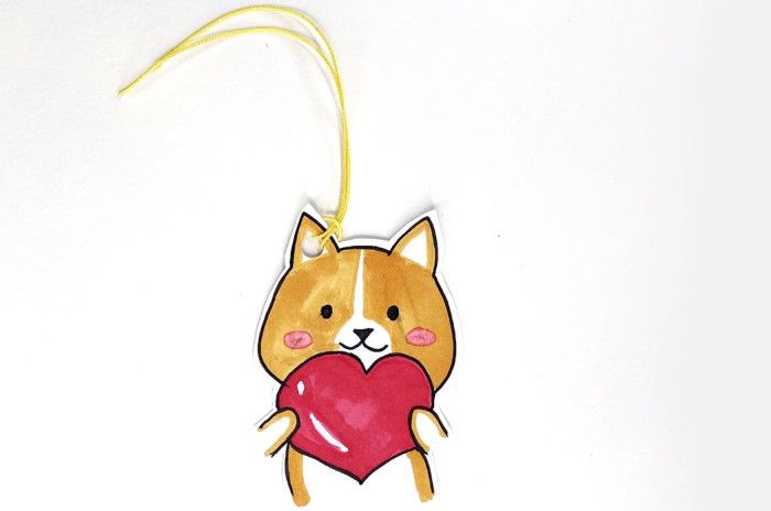 小狗书签的制作方法