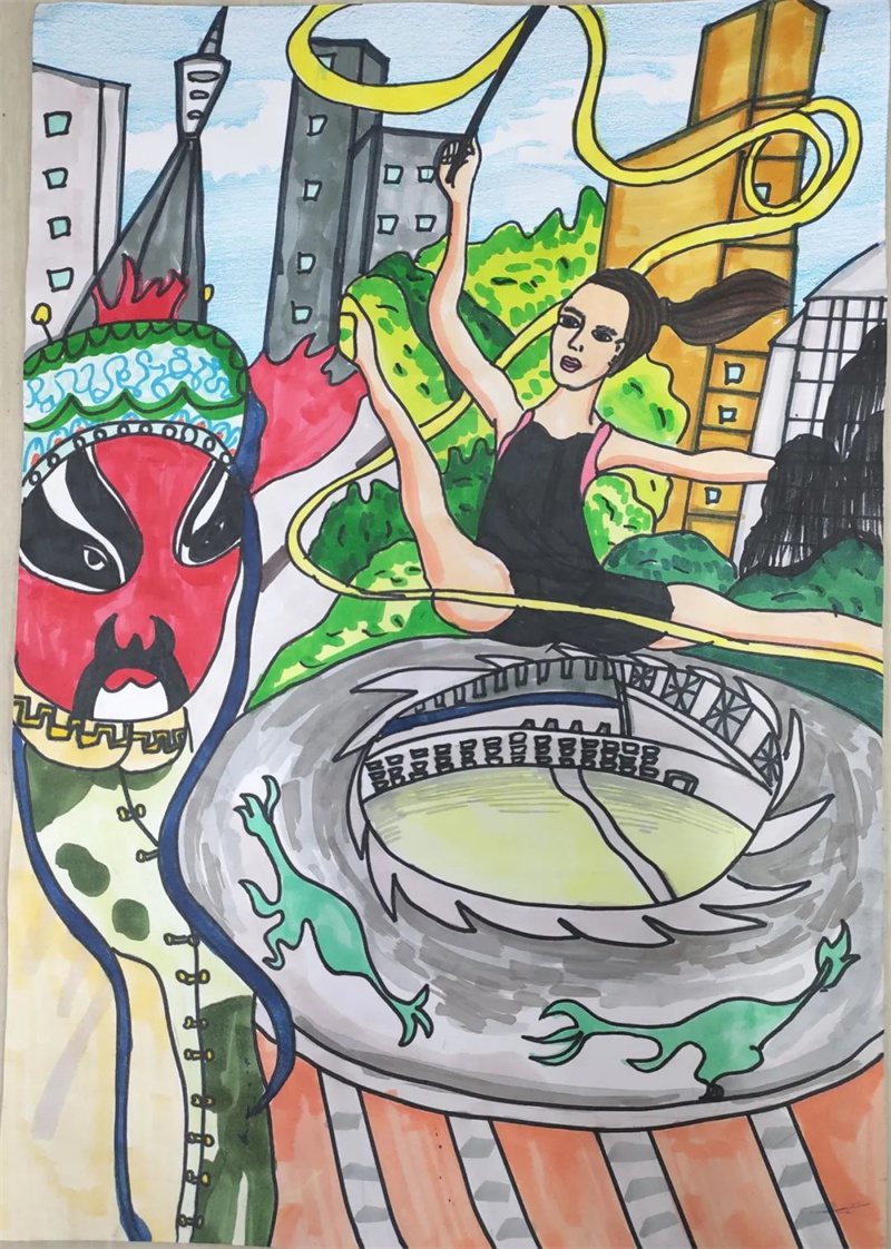 “爱成都·迎大运”成都大运会绘画作品