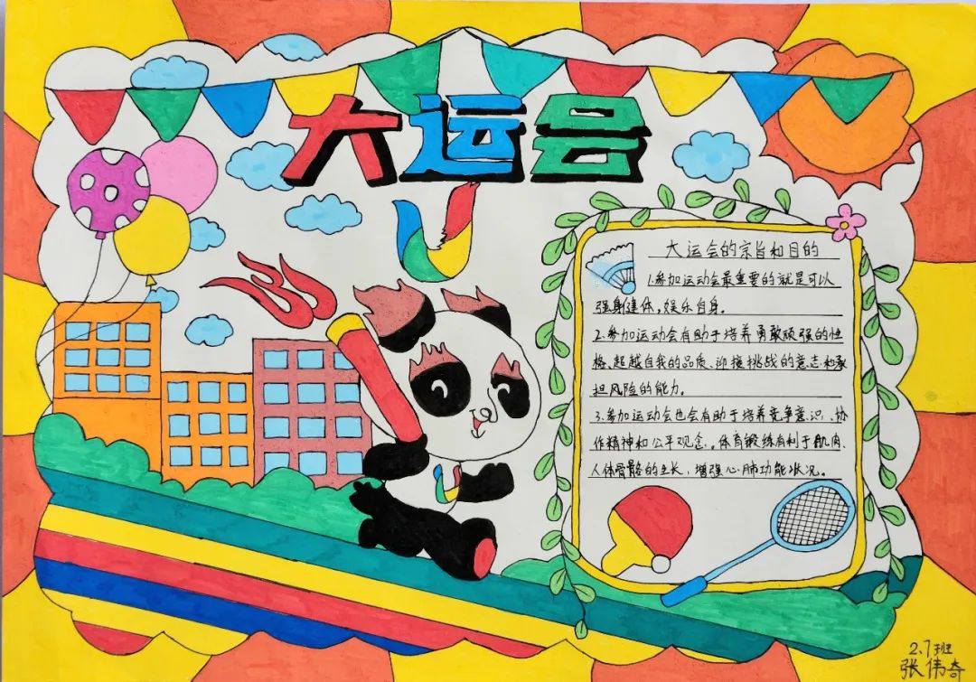 “爱成都 迎大运”成都大运会手抄报图片二年级（12p）