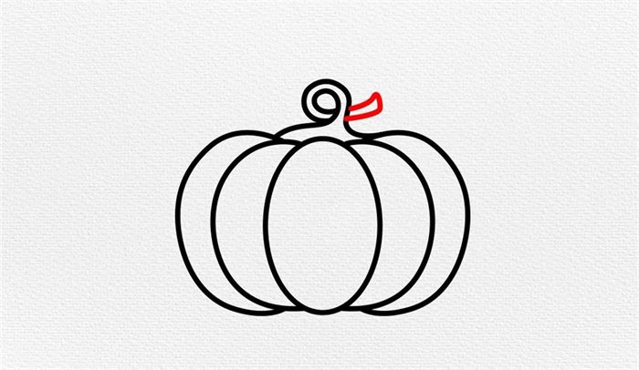 南瓜简笔画图片教程简单又好看
