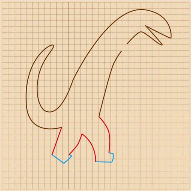 我是霸王龙简笔画图片教程