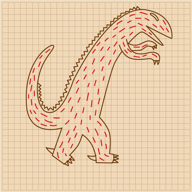 我是霸王龙简笔画图片教程