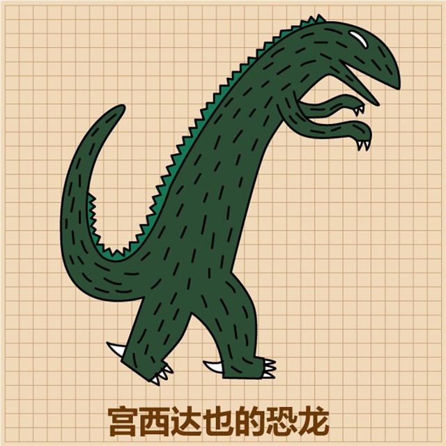 我是霸王龙简笔画图片教程