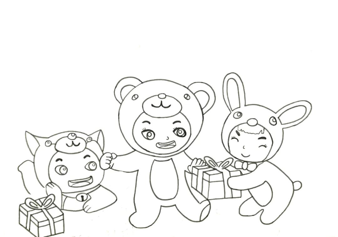 关于六一儿童节的画简单又好画《甜蜜六一》