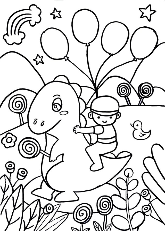 关于庆六一儿童节主题画《快乐童年》