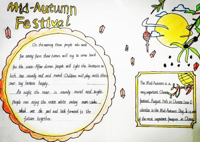 中国传统节日英文手抄报简单又漂亮