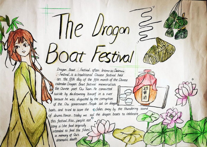 中国传统节日英文手抄报简单又漂亮