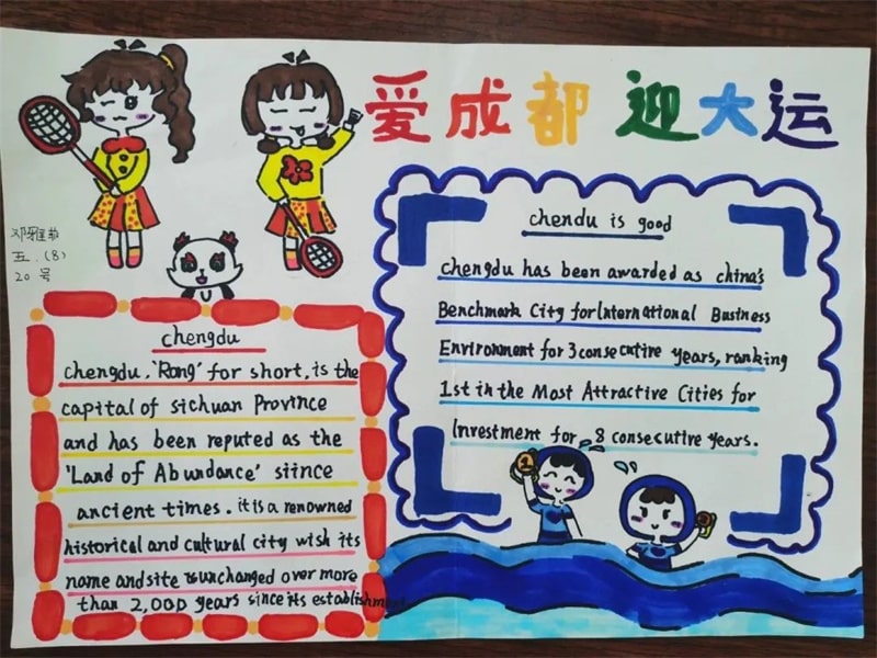 “童绘新成都 少年助大运”手绘英语小报优秀作品展
