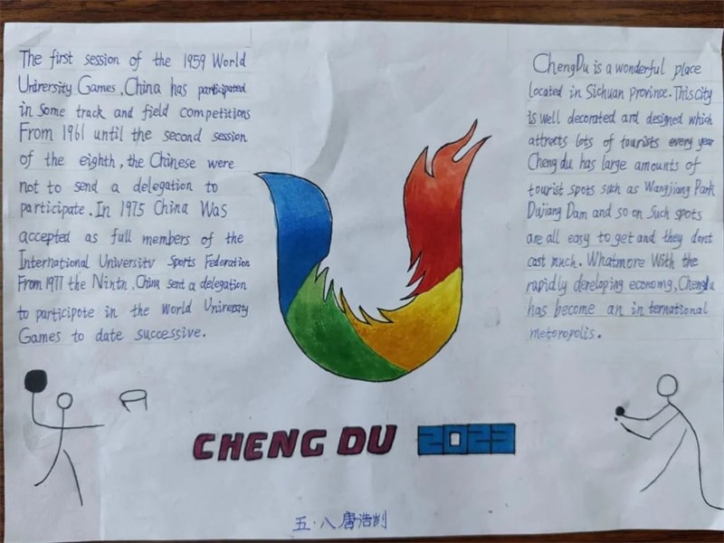 “童绘新成都 少年助大运”手绘英语小报优秀作品展