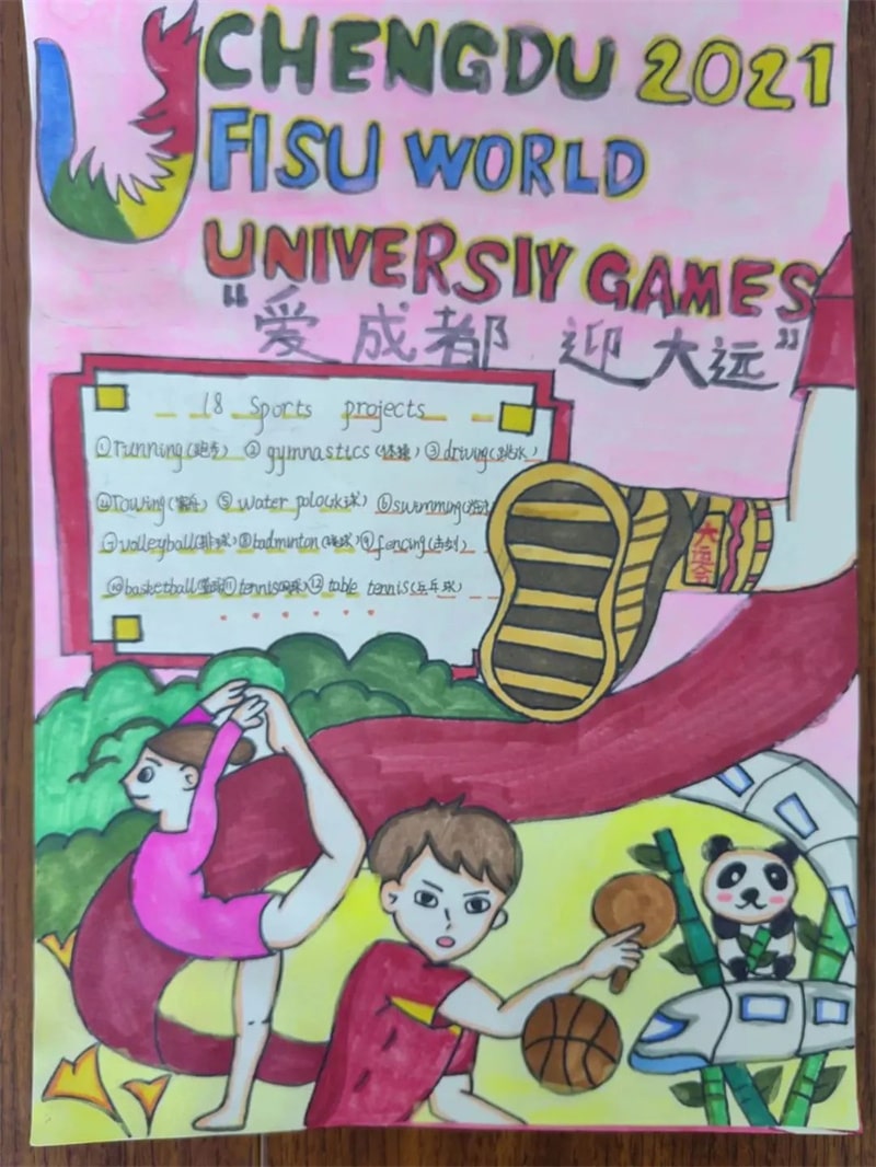 “童绘新成都 少年助大运”手绘英语小报优秀作品展