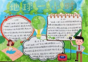 地球一小时活动日手抄报图片（精选12张）
