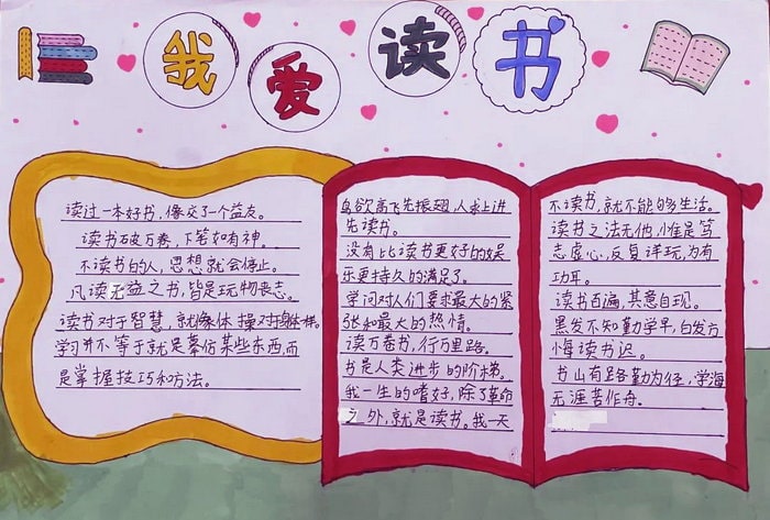 语文阅读小报简单又漂亮