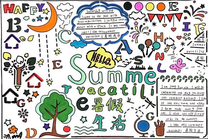 英语手抄报图片五年级