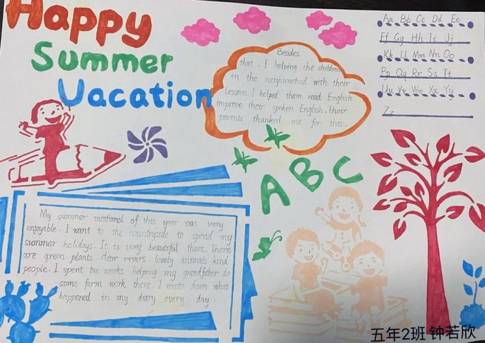 英语手抄报图片五年级