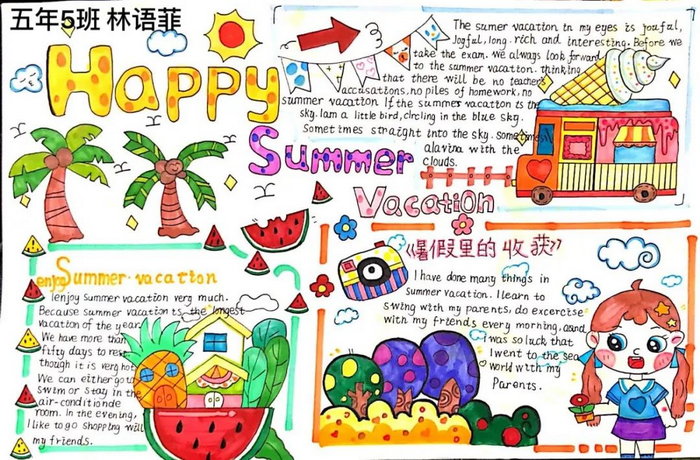 英语手抄报图片五年级