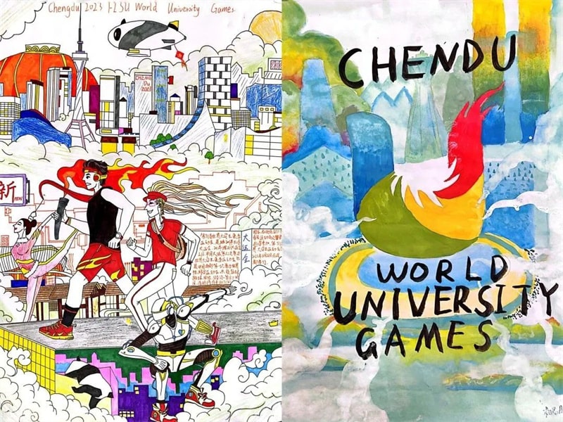初三喜迎成都大运会英语手抄报图片
