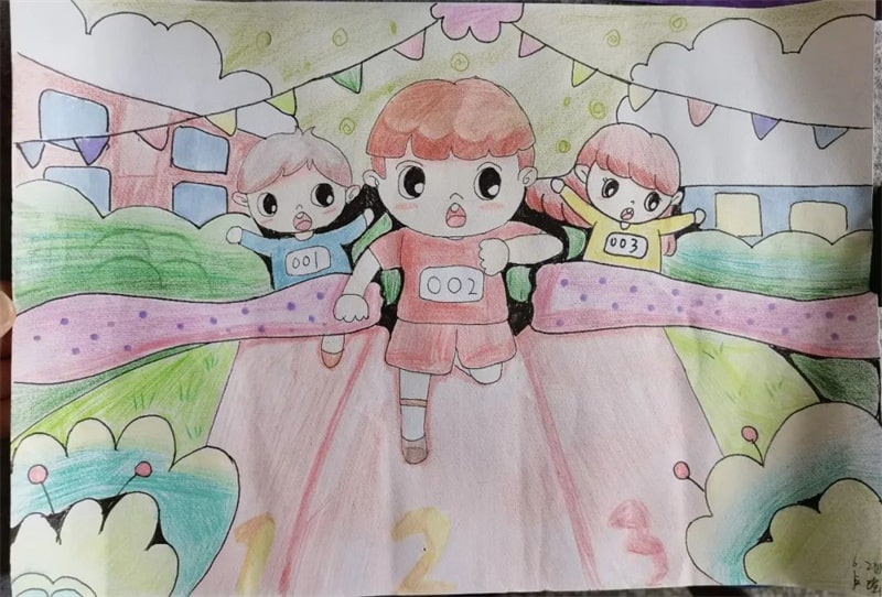成都大运会儿童绘画作品图片