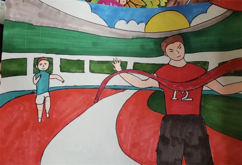 成都大运会儿童绘画作品图片