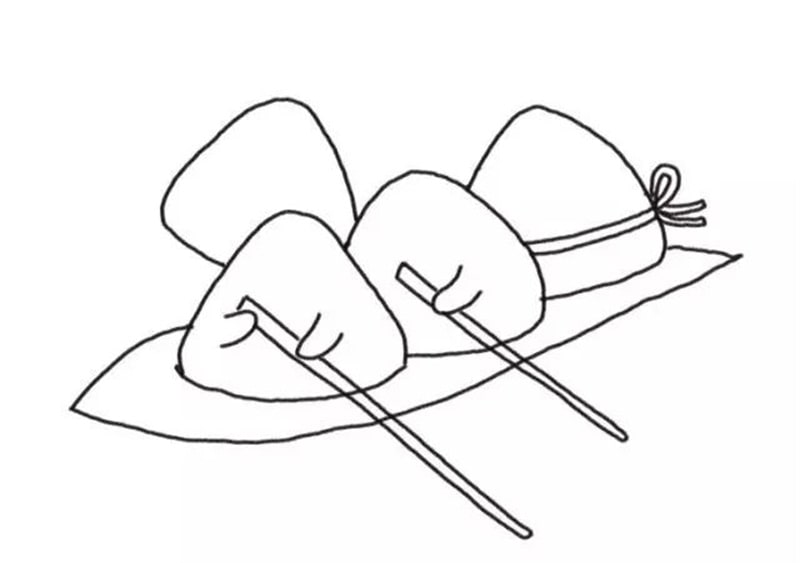 端午节粽子赛龙舟简笔画怎么画图片