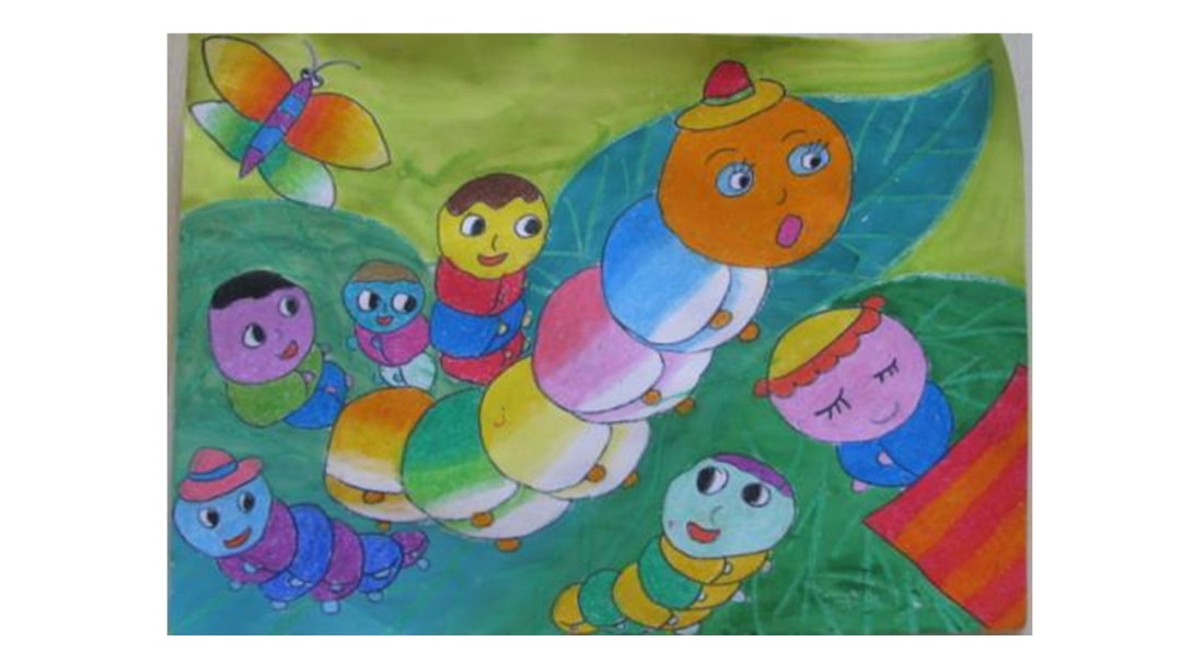 幼儿园大班美术教案：蚕儿和桑树