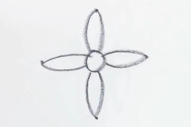 幼儿简笔画一步一步教小孩子画花瓣