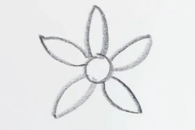 幼儿简笔画一步一步教小孩子画花瓣