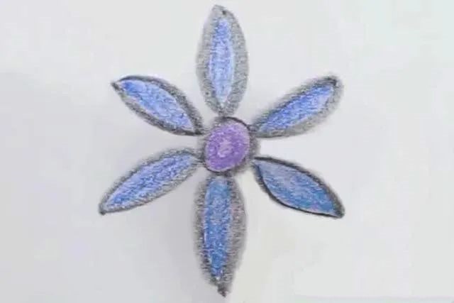 幼儿简笔画一步一步教小孩子画花瓣