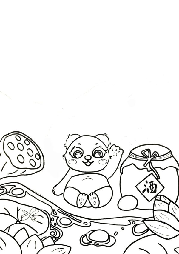 关于端午节的儿童画怎么画