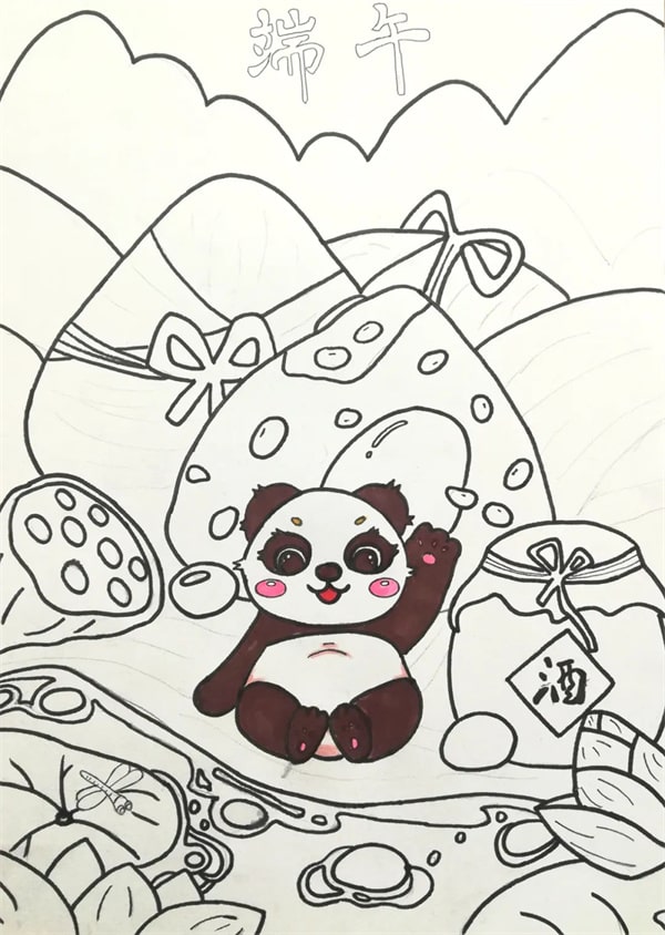 关于端午节的儿童画怎么画