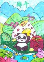 关于端午节的儿童画怎么画