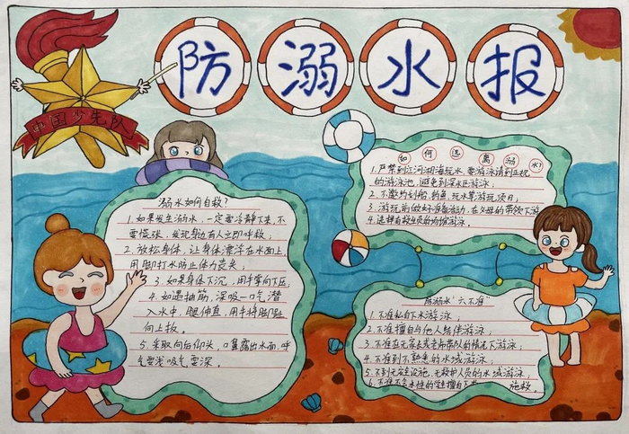 防溺水手抄报图片及内容简单又好看