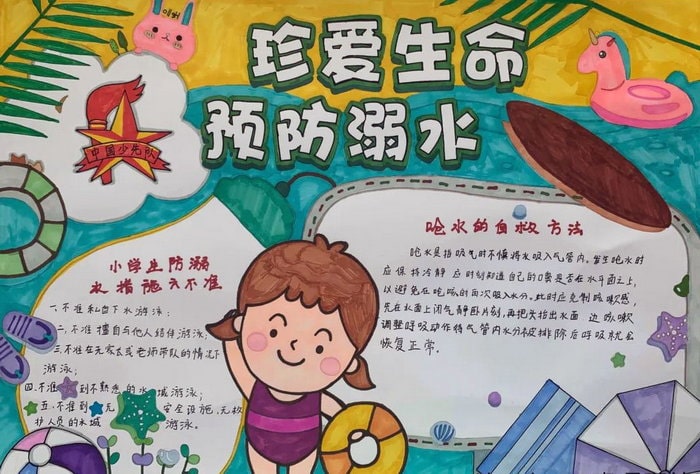 防溺水手抄报图片及内容简单又好看