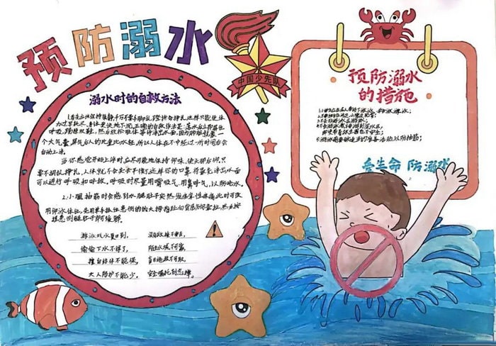 防溺水手抄报图片及内容简单又好看