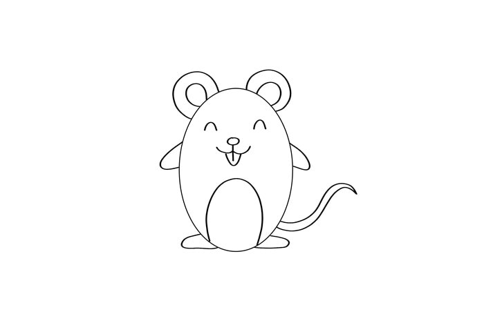 小老鼠简笔画怎么画
