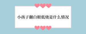 小孩子翻白眼低烧是什么情况