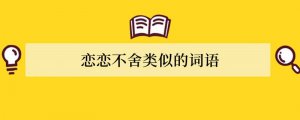 恋恋不舍类似的词语