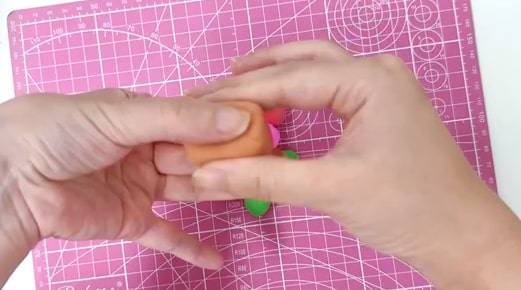 超轻粘土手工制作虹色的花教程