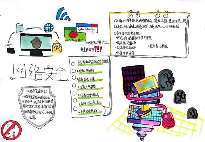 四年级扫黄打非手抄报简单又漂亮