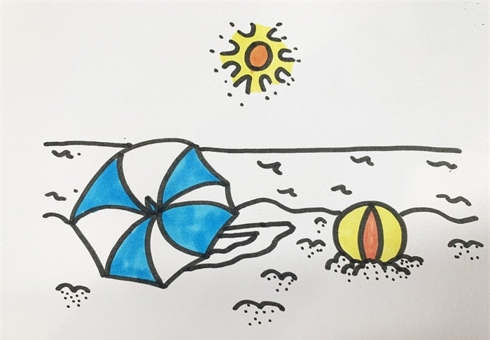 画夏天的一幅画怎么画简单漂亮