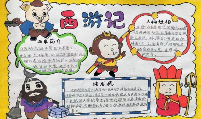 经典名著阅读手抄报图片简单又漂亮