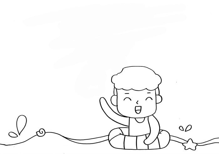 防溺水手抄报简单好画图片