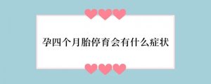 孕四个月胎停育会有什么症状