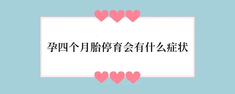 孕四个月胎停育会有什么症状